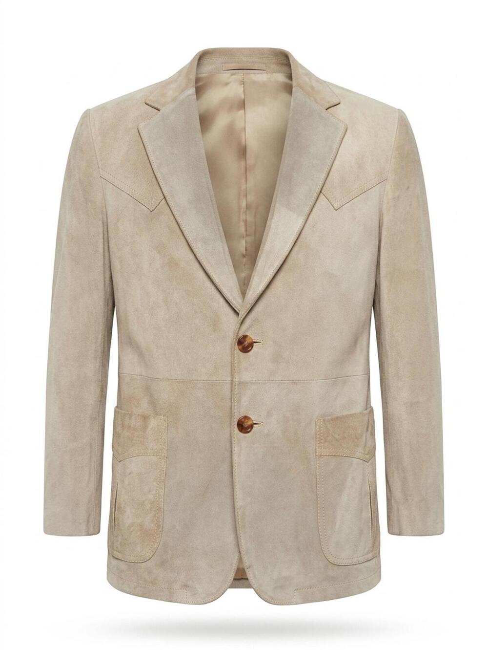 Brandon Colorado William Barry Vintage 70s Nubuck Western Blazer Made USA 40